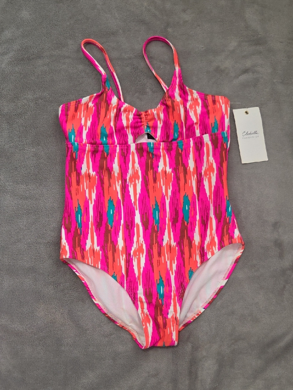 Cleobella Girls Pink Orange Multi-Color One-Piece Swimsuit